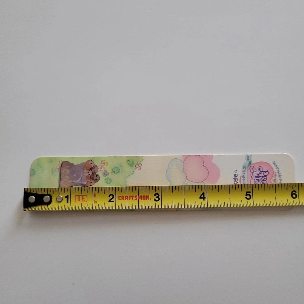 Vintage 90s Precious Moments Bookmark Girl Dogs Cottagecore, 1998 Enesco PCC477A
